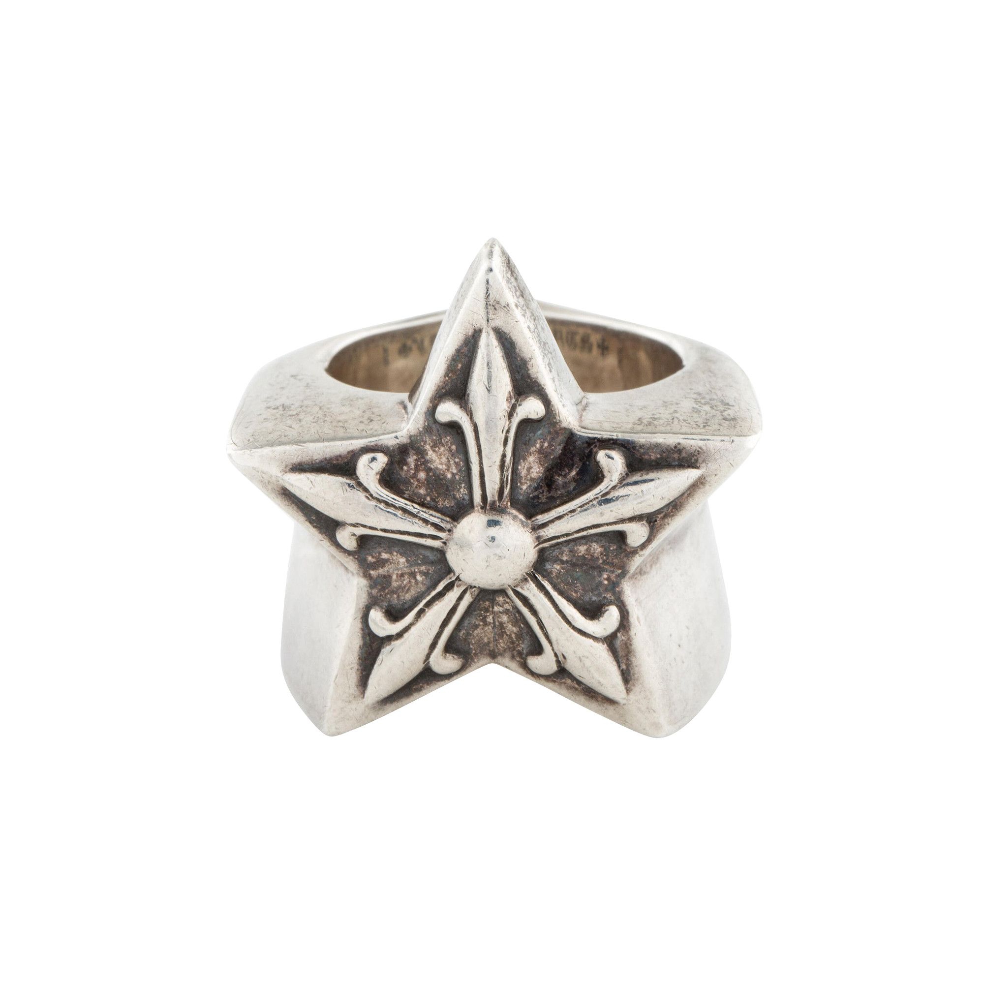 Buy Chrome Hearts Star Ring Silver 1383 100000606SR SILV GOAT