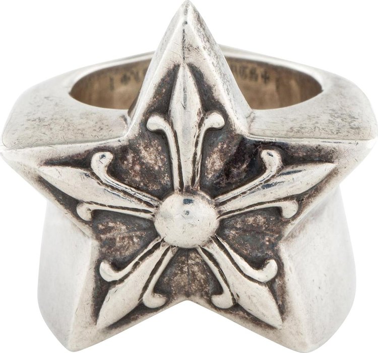 Chrome Hearts Star Ring Silver