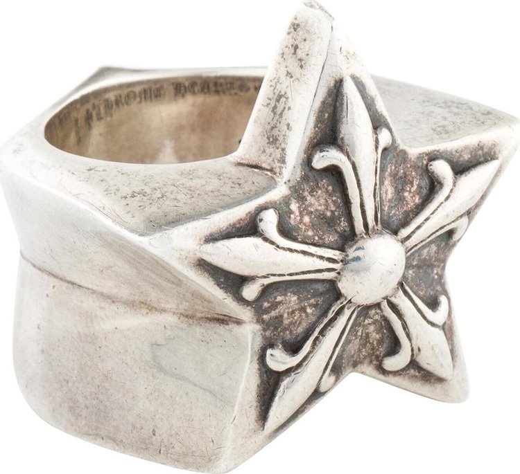 Chrome Hearts Star Ring Silver