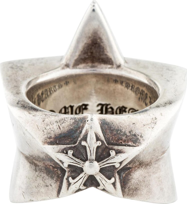 Chrome Hearts Star Ring Silver