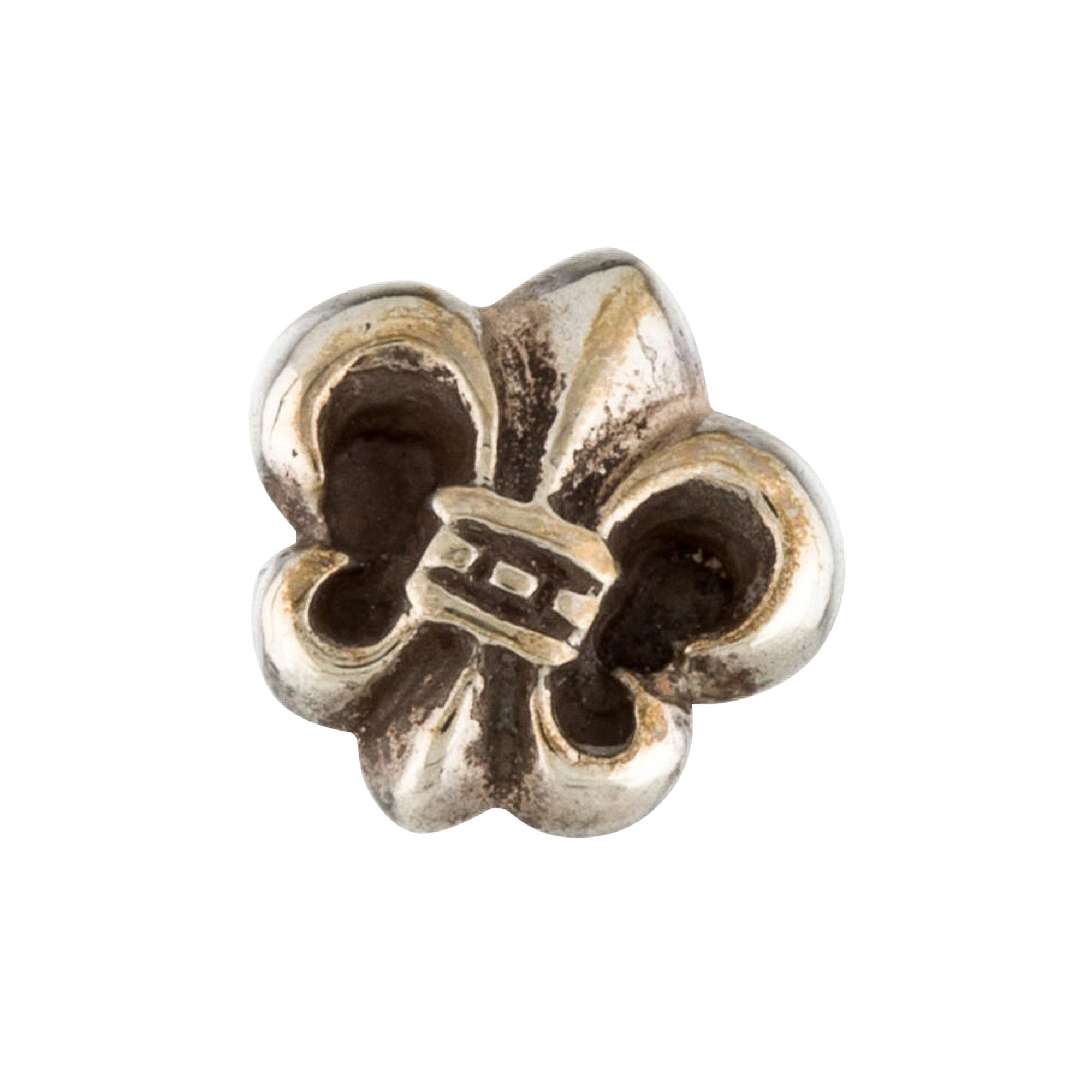 Buy Chrome Hearts Fleur De Lis Stud Earring 'Gold' - 1383