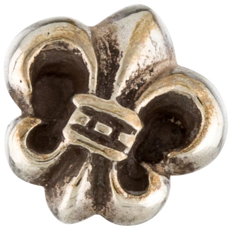 Chrome Hearts Fleur De Lis Stud Earring Silver