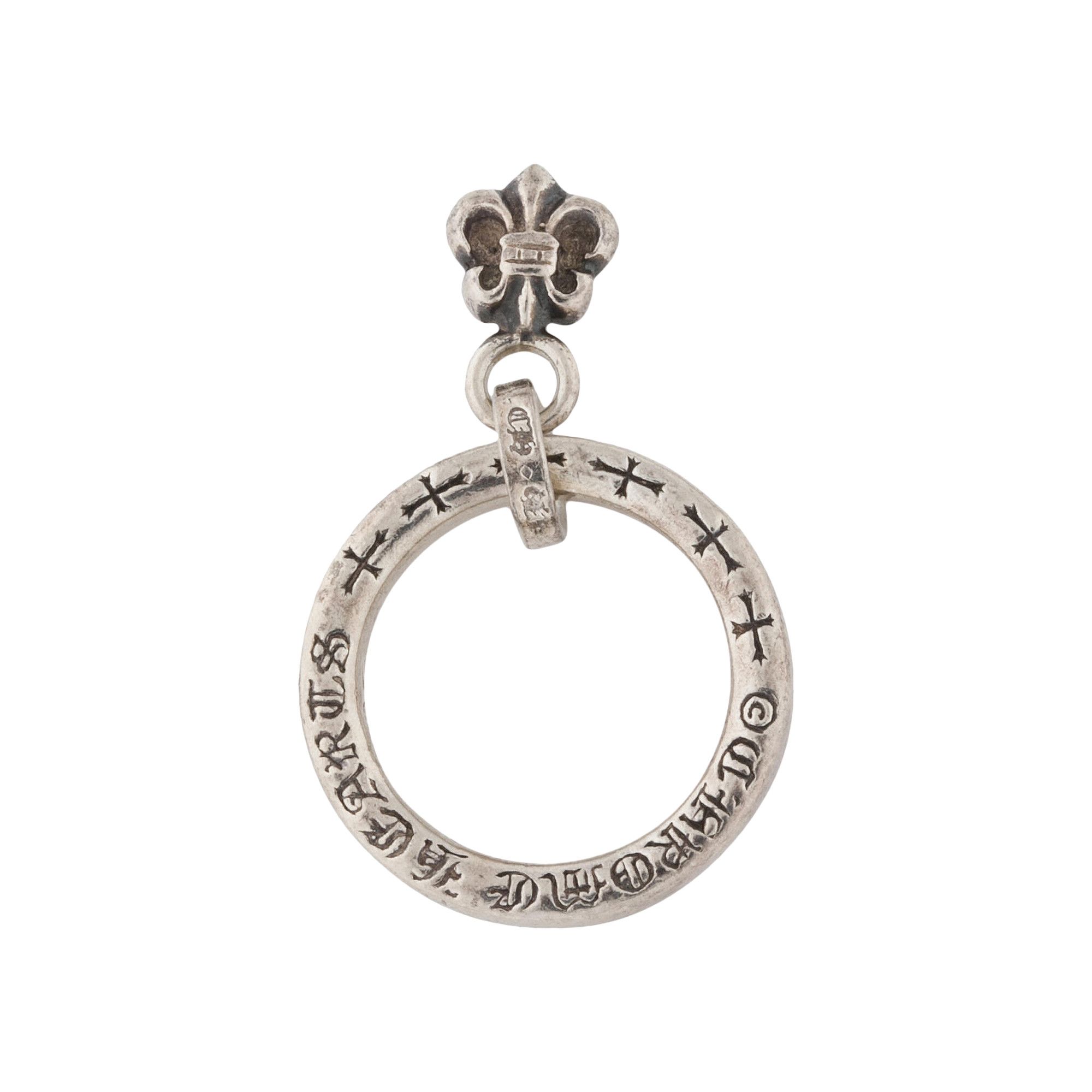 Buy Chrome Hearts Fleur De Lis Charm Ring 'Silver' - 1383