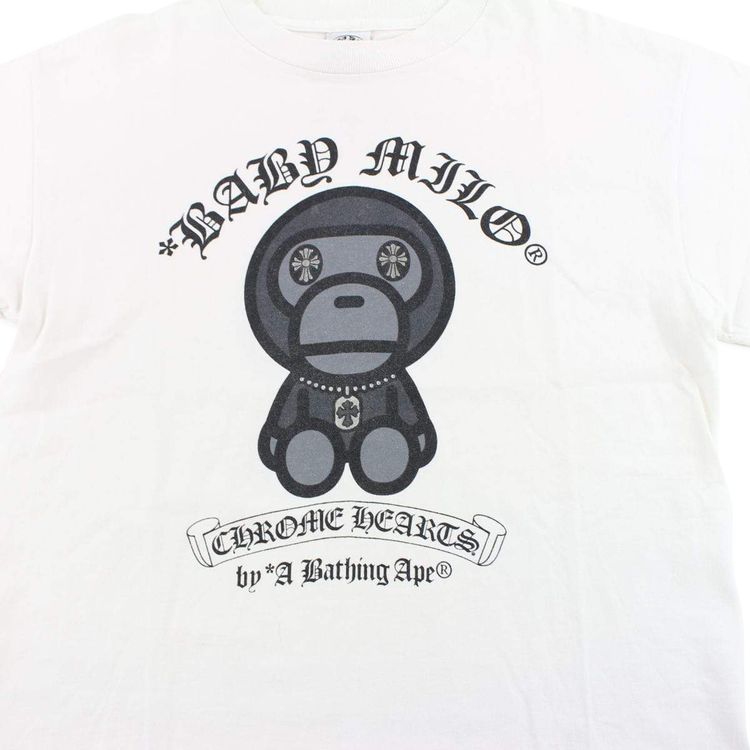 Chrome Hearts x BAPE Baby Milo T Shirt White