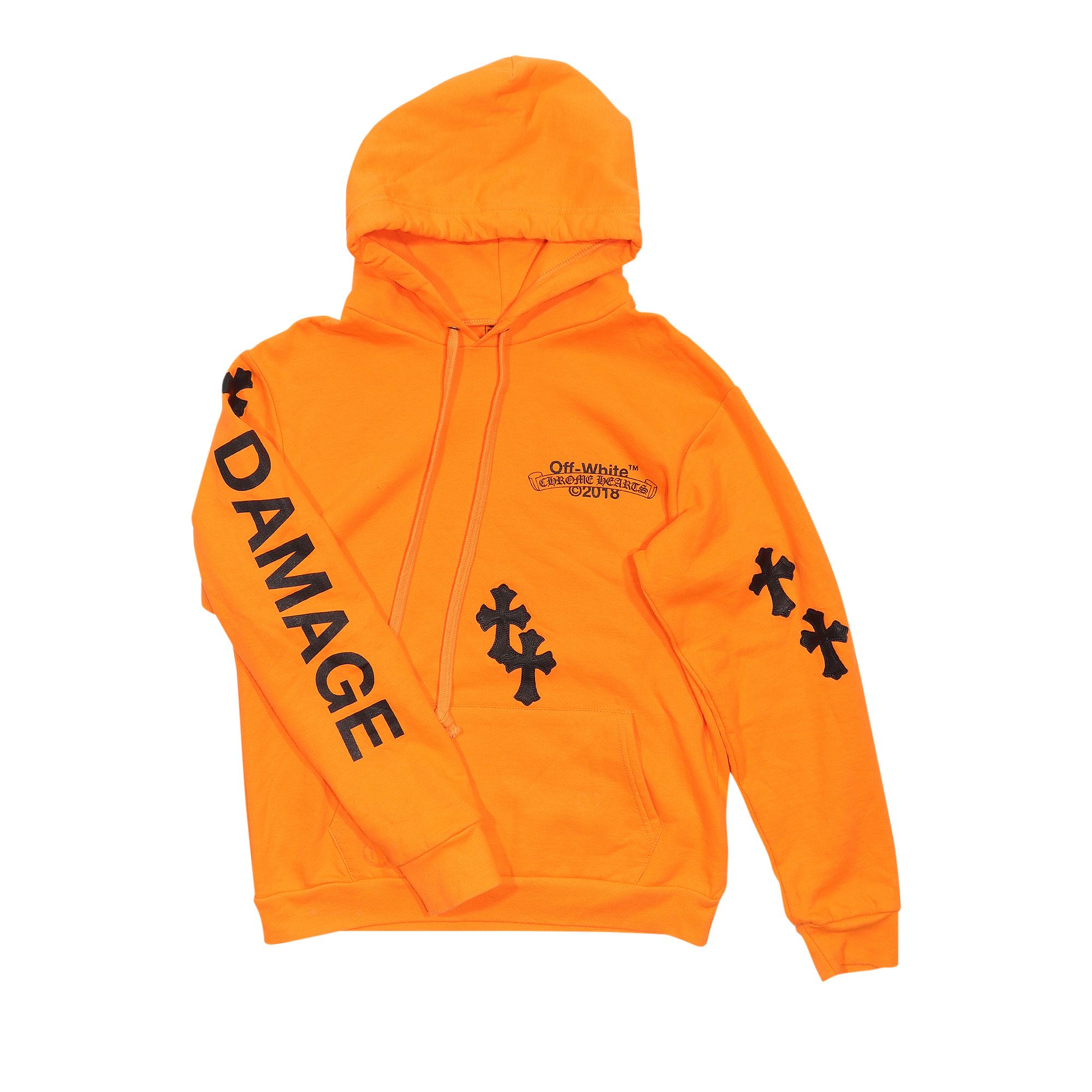 Off white x chrome hearts hoodie top