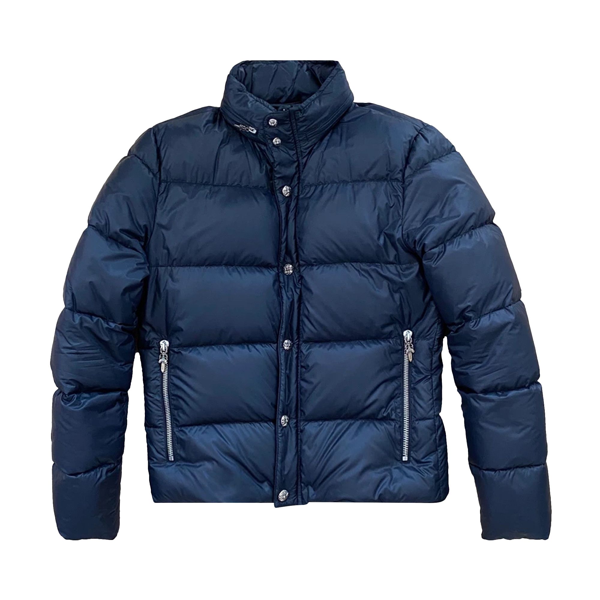 Chrome puffer jacket hot sale