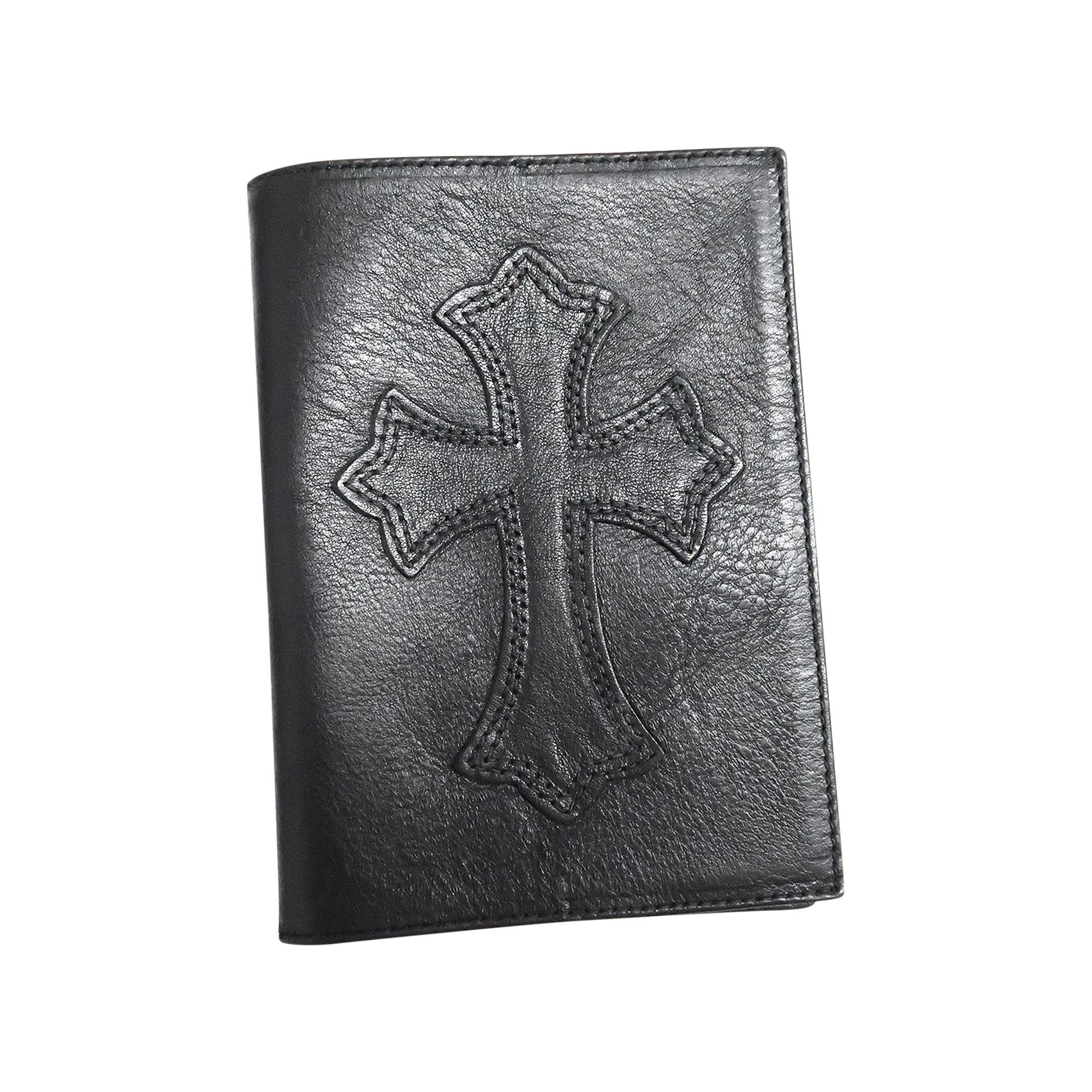 Buy Chrome Hearts Cross Passport Holder 'Black' - 1383