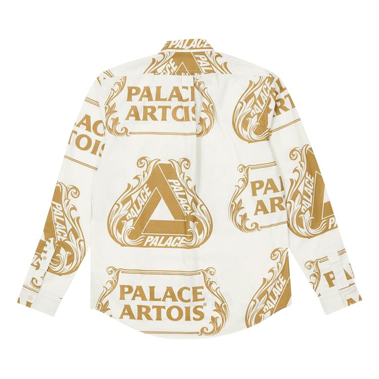 Palace x Stella Artois Oxford Shirt WhiteGold