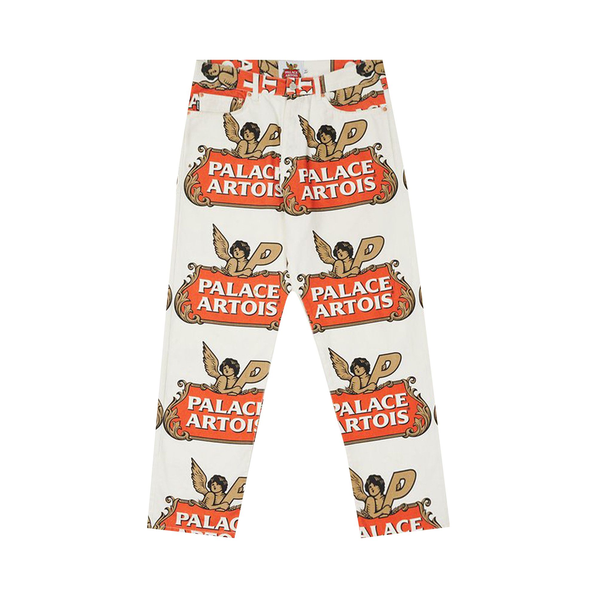 Buy Palace x Stella Artois Pant 'White/Red/Gold' - P20STT001 | GOAT