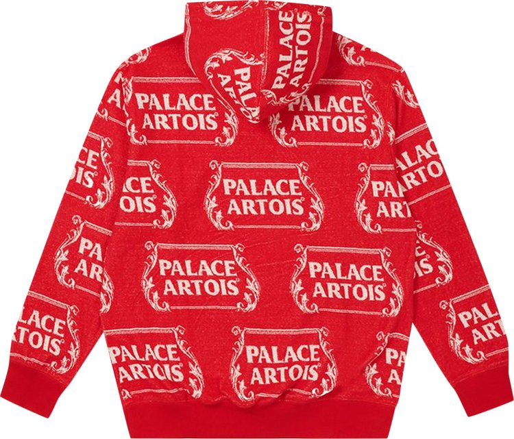 Palace x Stella Artois Towel Hood RedWhite