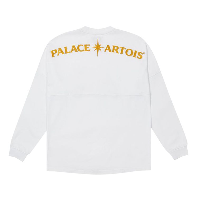 Palace x Stella Artois Drop Shoulder Long Sleeve White