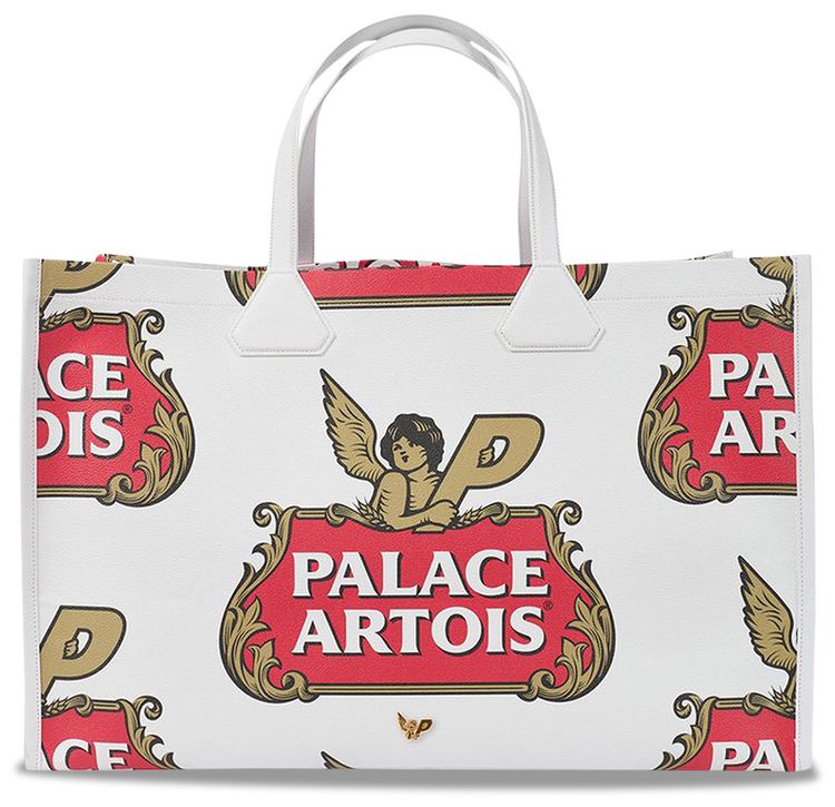 Palace x Stella Artois Tote Bag Cream