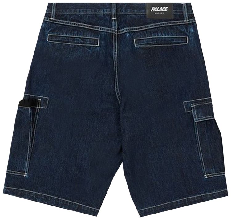 Palace Drawcord Pocket Denim Shorts Indigo