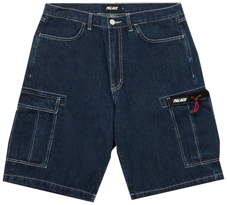 Palace Drawcord Pocket Denim Shorts Indigo