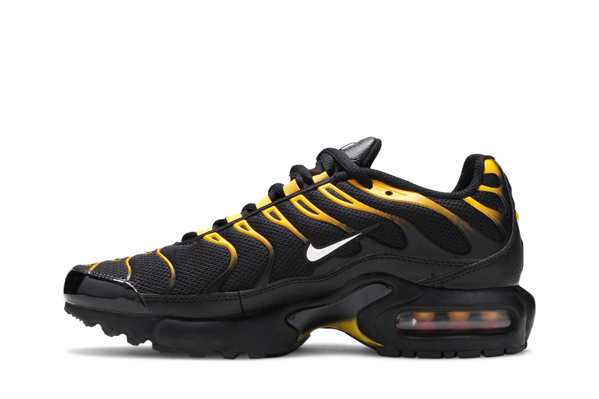 Air max plus black white-vivid sulfur top