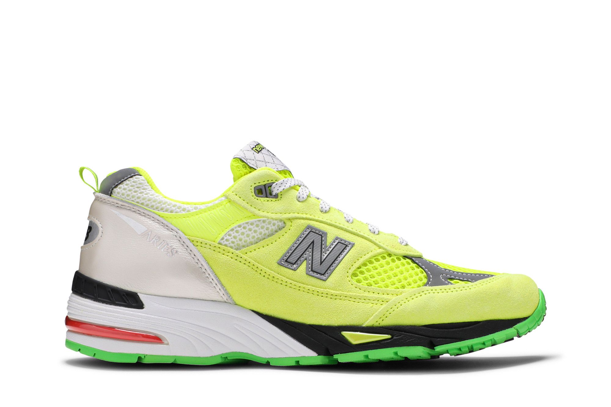 Neon yellow new balance best sale