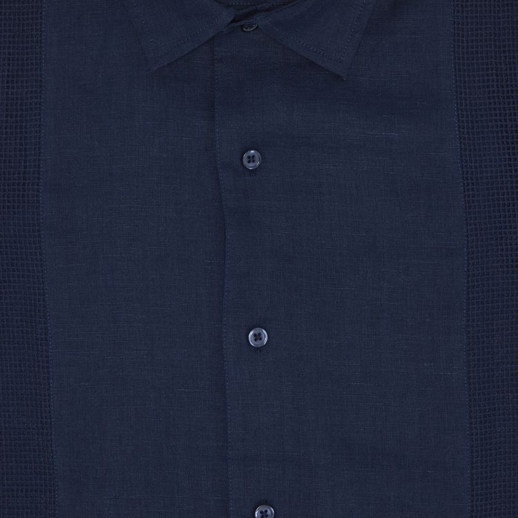 Buy Supreme Mesh Panel Linen Short-Sleeve Shirt 