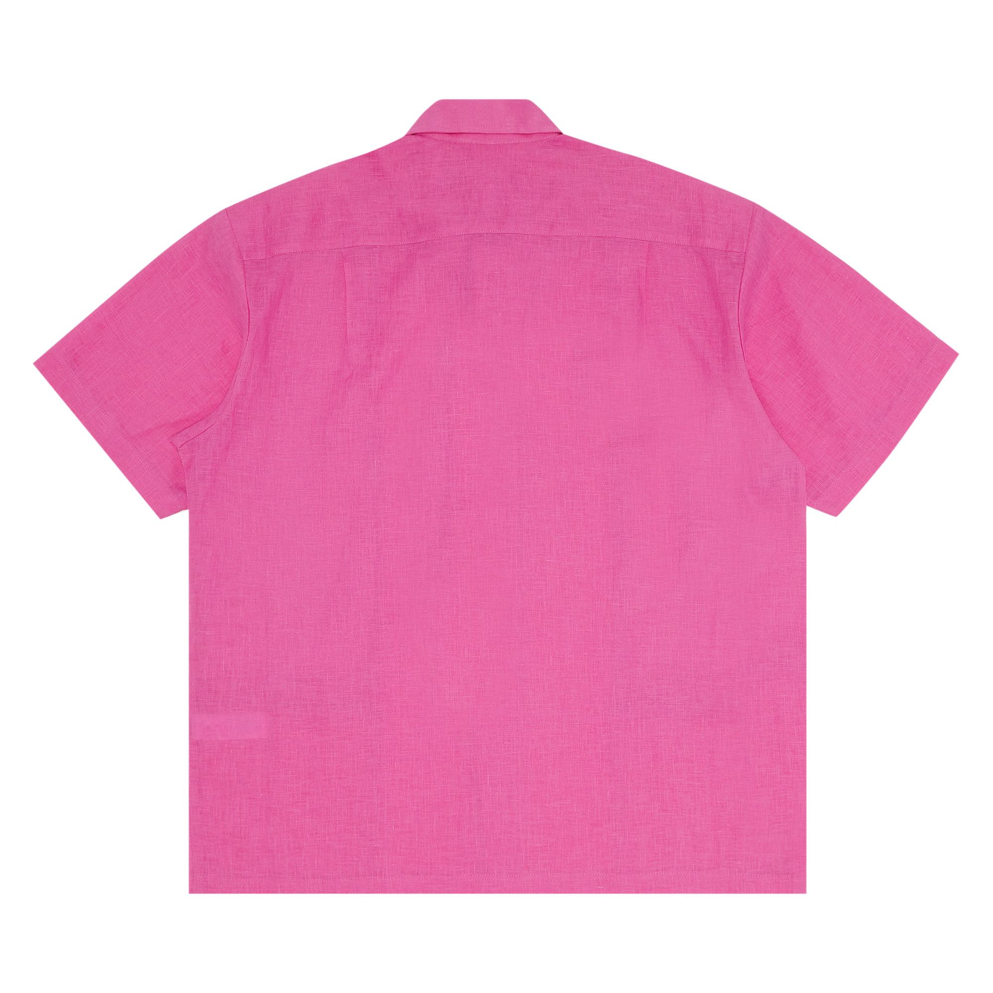 Buy Supreme Mesh Panel Linen Short-Sleeve Shirt 'Pink