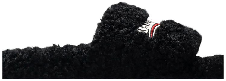 Balenciaga Wmns Furry Slides Black Red