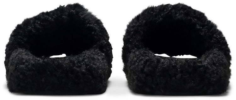 Balenciaga Wmns Furry Slides Black Red