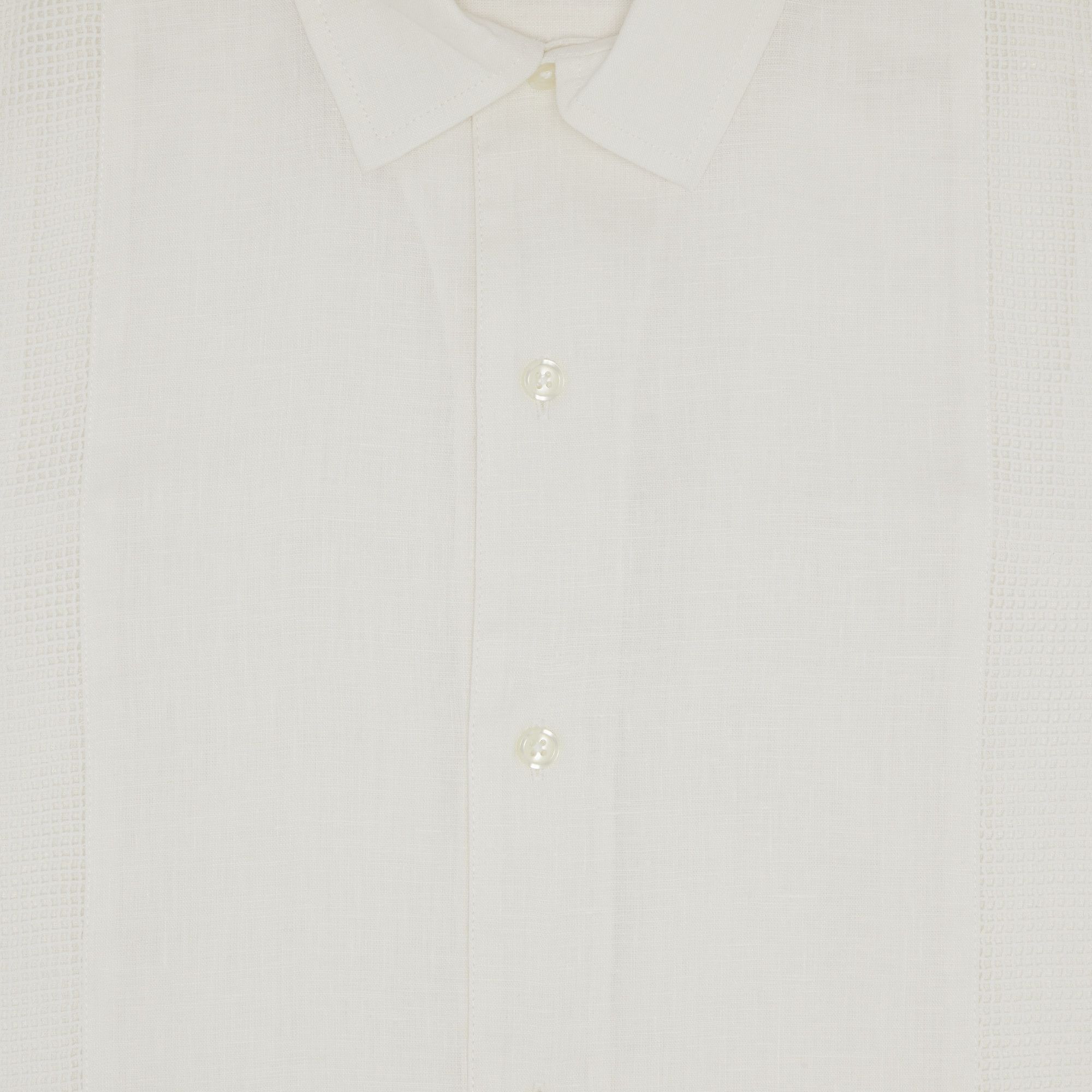 Supreme Mesh Panel Linen S/S Shirt White トップス