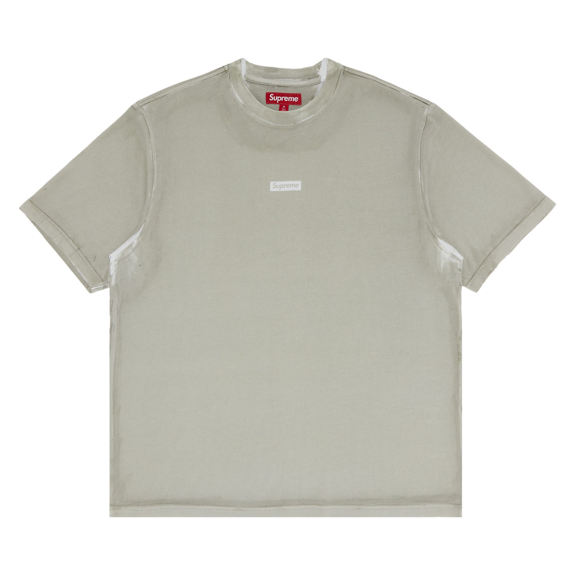 Grey Supreme Tee Original [Instock] SUPREME SS24 Pinline Tee (Ash