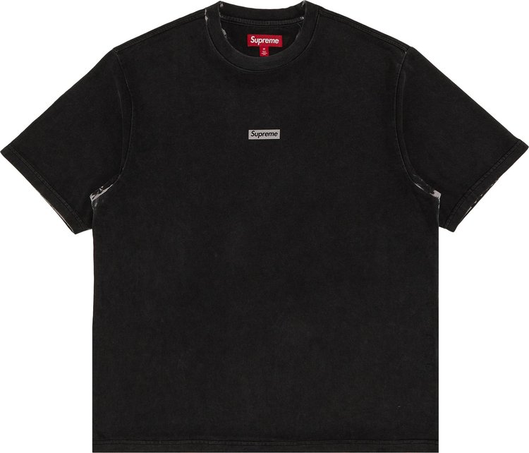 Supreme Overprint Small Box Short Sleeve Top Black