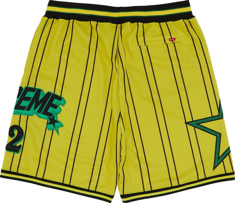 Supreme Star Basketball Short Yellow