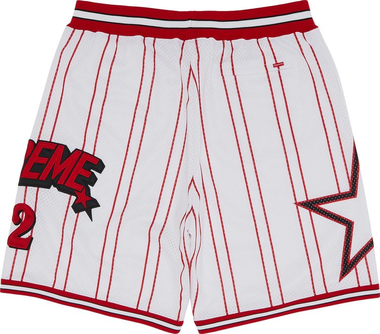 Supreme Star Basketball Short White