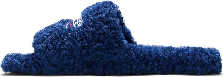 Balenciaga Furry Slides Blue