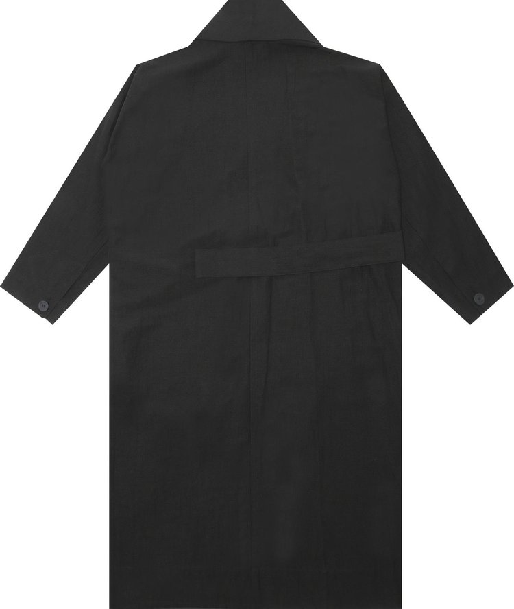 Issey Miyake Paper Like Tricot Coat Black