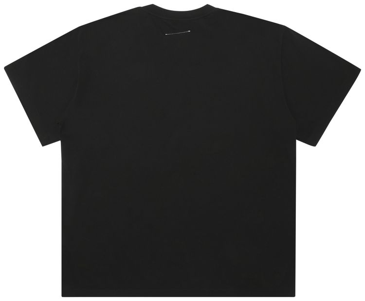 MM6 Maison Margiela Description Print T Shirt Black