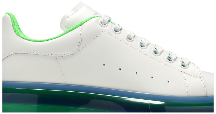 Alexander McQueen Oversized Sneaker Transparent Sole   White Blue
