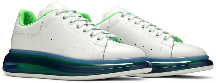 Alexander McQueen Oversized Sneaker Transparent Sole   White Blue