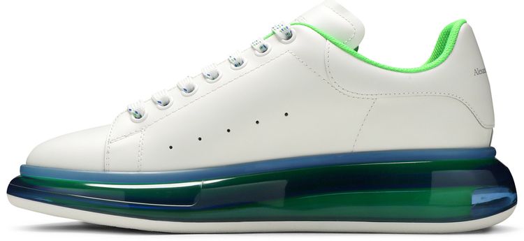 Alexander McQueen Oversized Sneaker Transparent Sole   White Blue