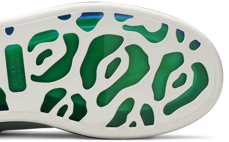 Alexander McQueen Oversized Sneaker Transparent Sole   White Blue