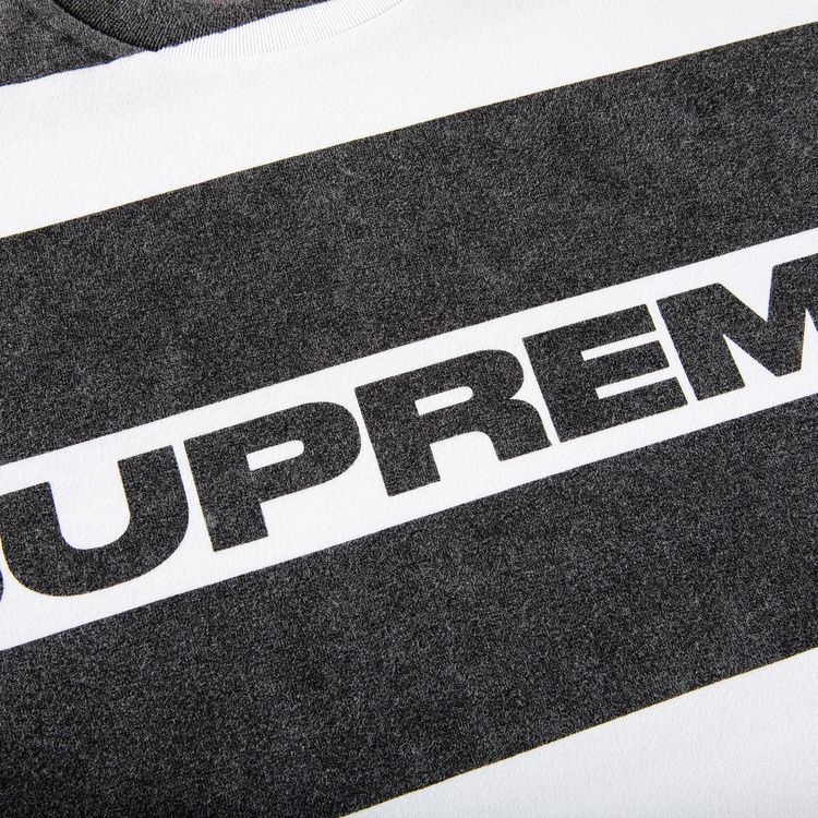 Supreme Printed Stripe Short Sleeve Top Black