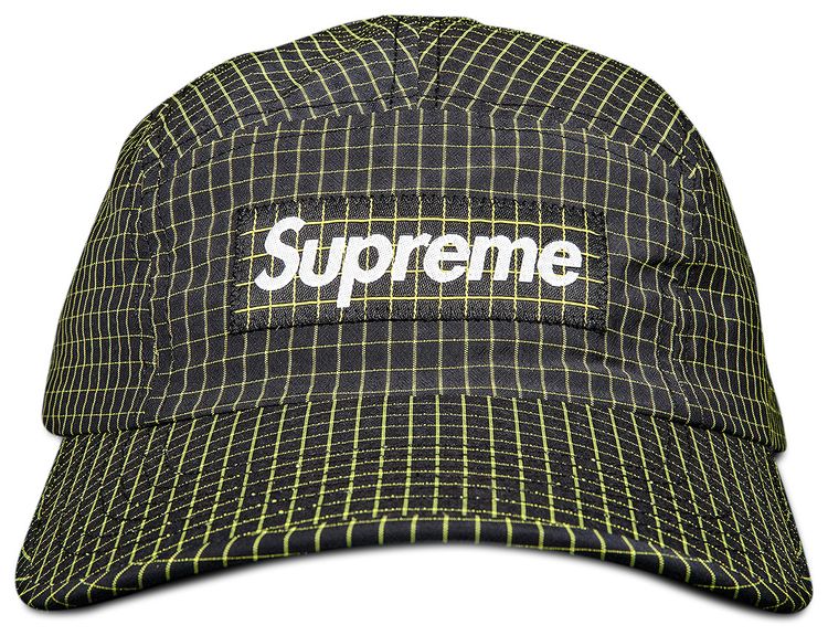Supreme 2 Tone Ripstop Camp Cap Black