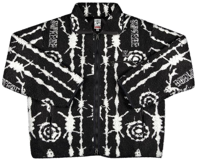 Supreme x SOUTH2 WEST8 Fleece Jacket Black