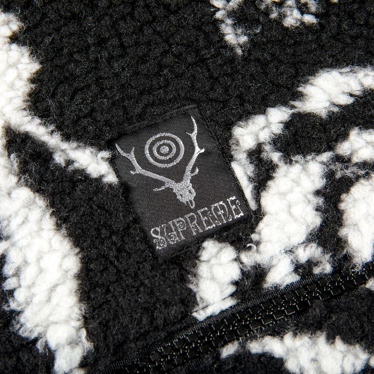 Supreme x SOUTH2 WEST8 Fleece Jacket Black