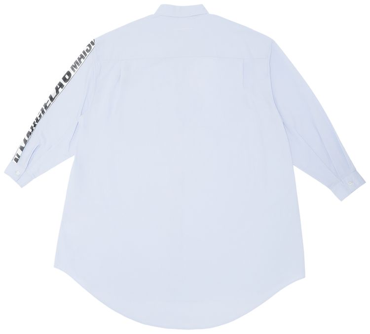 MM6 Maison Margiela Oversize Fit Shirt Dress Sky Blue