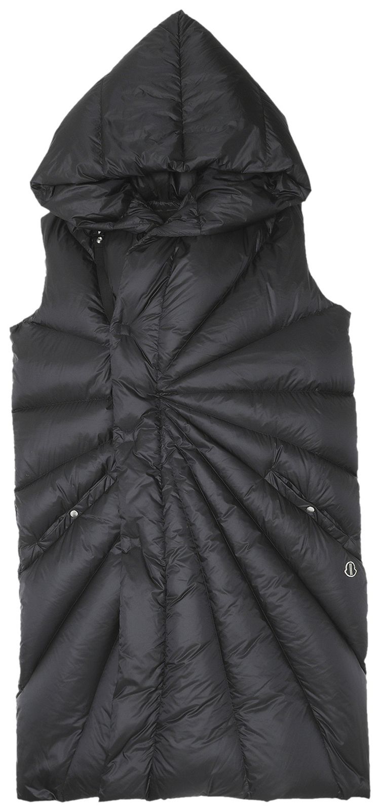 Rick Owens x Moncler Porterville Sleeveless Downcoat Black