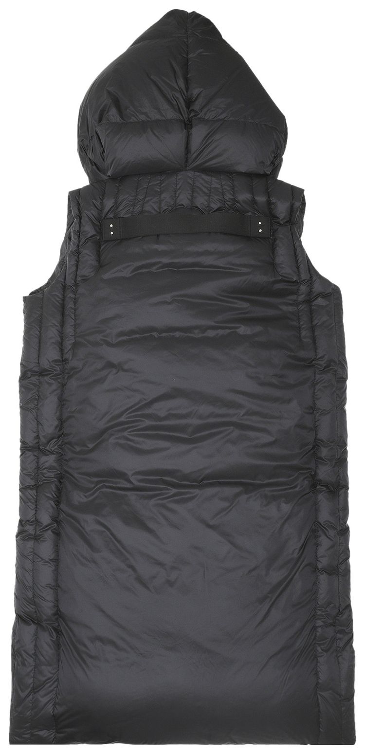Rick Owens x Moncler Porterville Sleeveless Downcoat Black