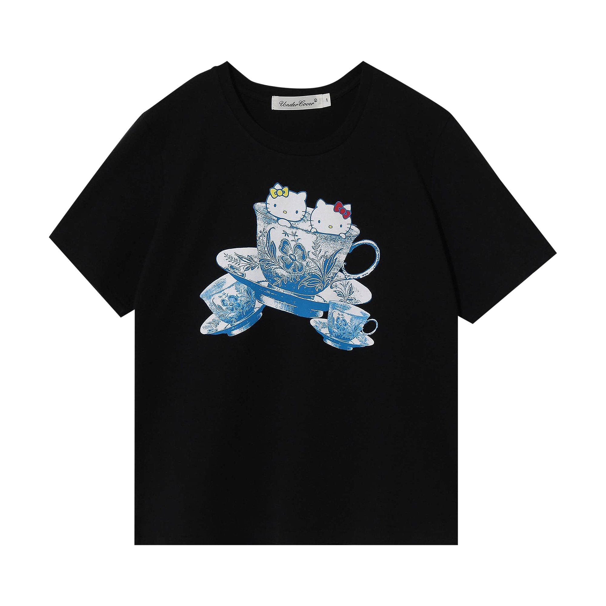 Buy Undercover x Hello Kitty Tee 'Black' - UC1A2807 BLAC | GOAT
