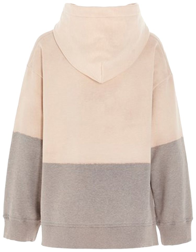 MM6 Maison Margiela Logo Printed Hoodie Grey Melange