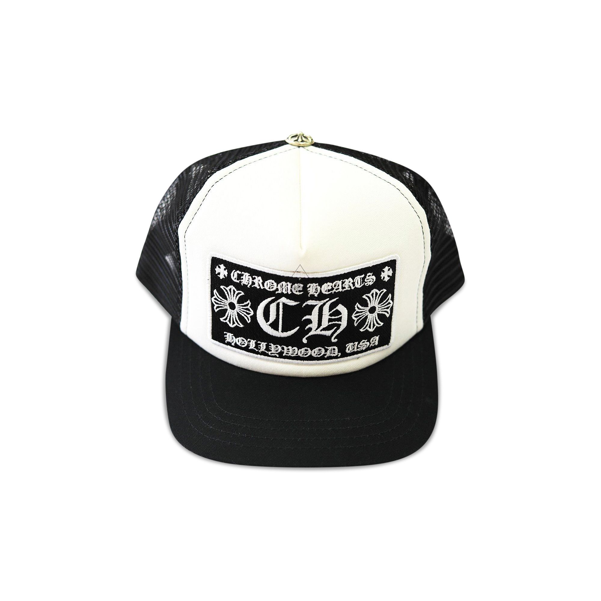 Buy Chrome Hearts Ch Hollywood Trucker Hat Black White 1383 100000701CHTH BLWT GOAT