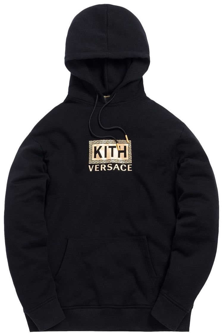 Kith x Versace Greek Key Hoodie Black