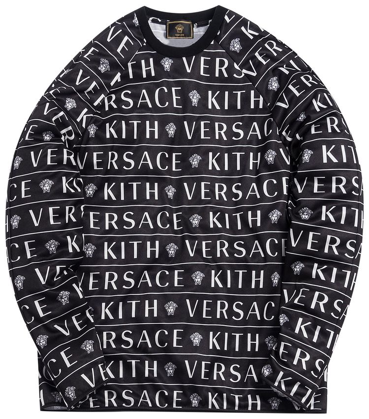 Kith x Versace Silk Crewneck Black