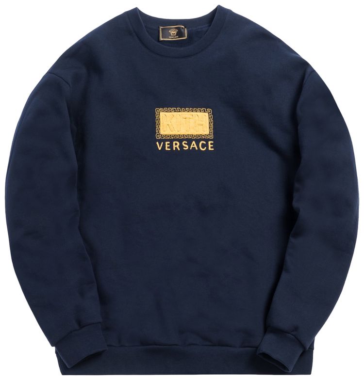 Kith x Versace Greek Key Crewneck Navy