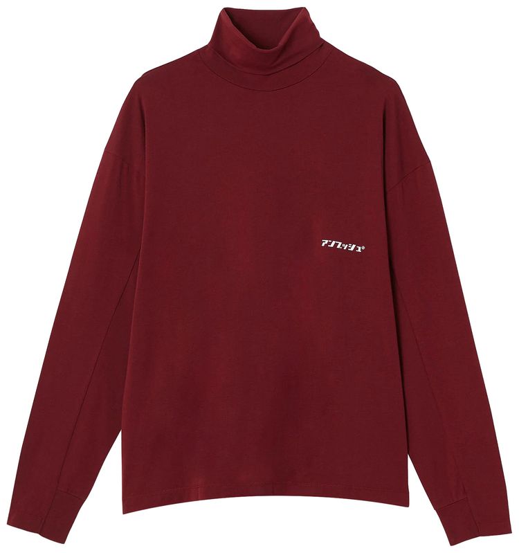 Ambush Long Sleeve Turtleneck Burgundy